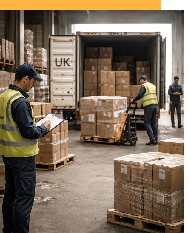 Доставка грузов из Великобритании с таможенным оформлением от 13324