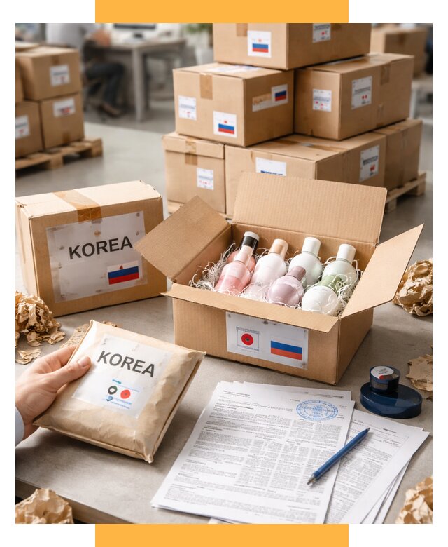 Доставка косметики из Кореи от 9060 р. под ключ | СетСервис-Энг
