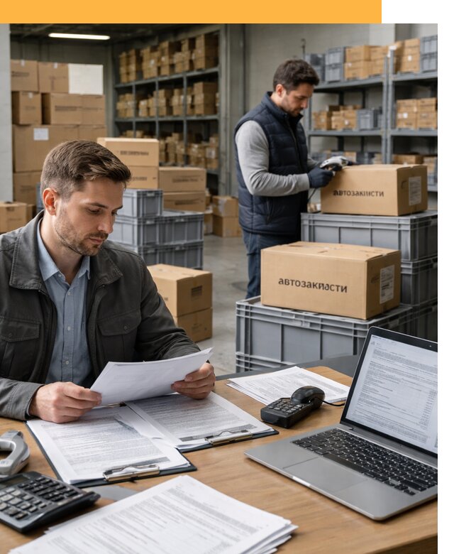 Таможенное оформление автозапчастей по выгодным тарифам от 9060